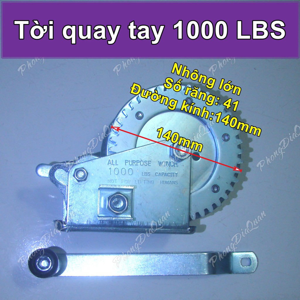 Tời quay tay 1000 LBS