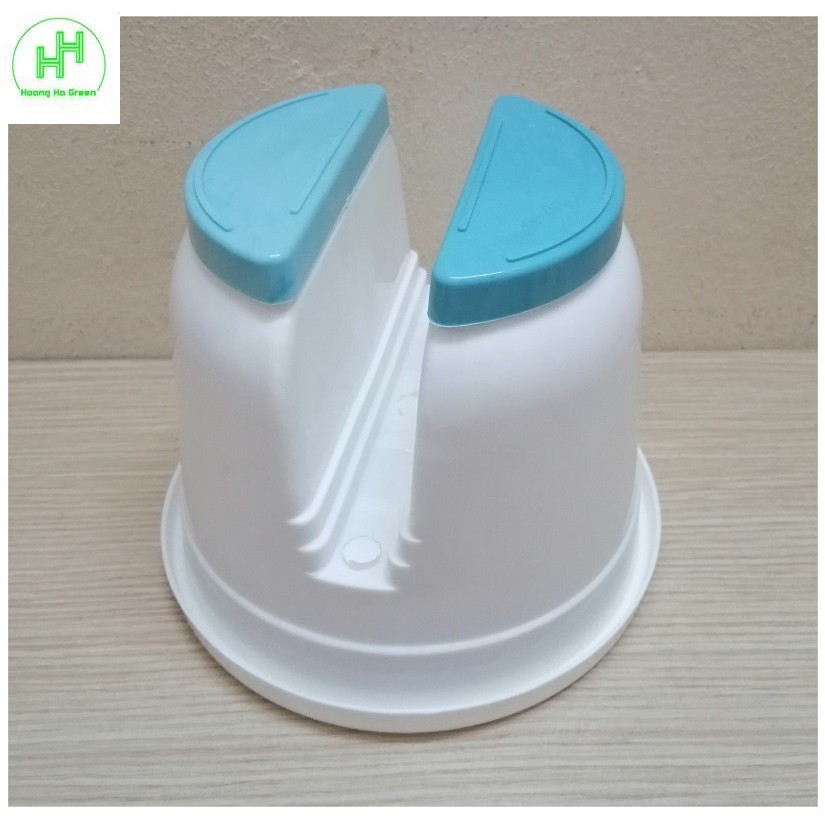 1 Chậu Kẹp Ban Công Trồng Hoa Cây Cảnh Nhiều Màu KT 16x13,5cm