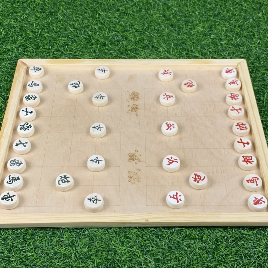 Bàn Cờ Tướng Gỗ Bạch Dương Loại To 43x37Cm Phù Hợp Cho Quán Trà Đá, Cafe Đồ Chơi Board Game Chiến Thuật