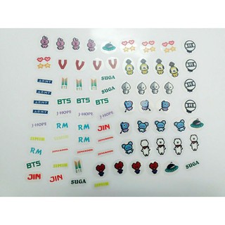 STICKER trong silicon BTS BT21