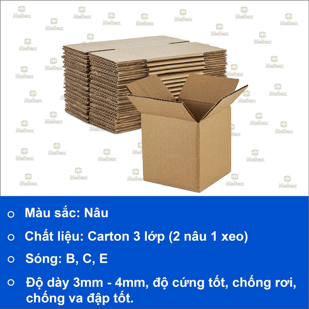 hộp carton, hộp giấy gói hàng, thùng carton nhiều kích thước (kích thước dài 25cm)