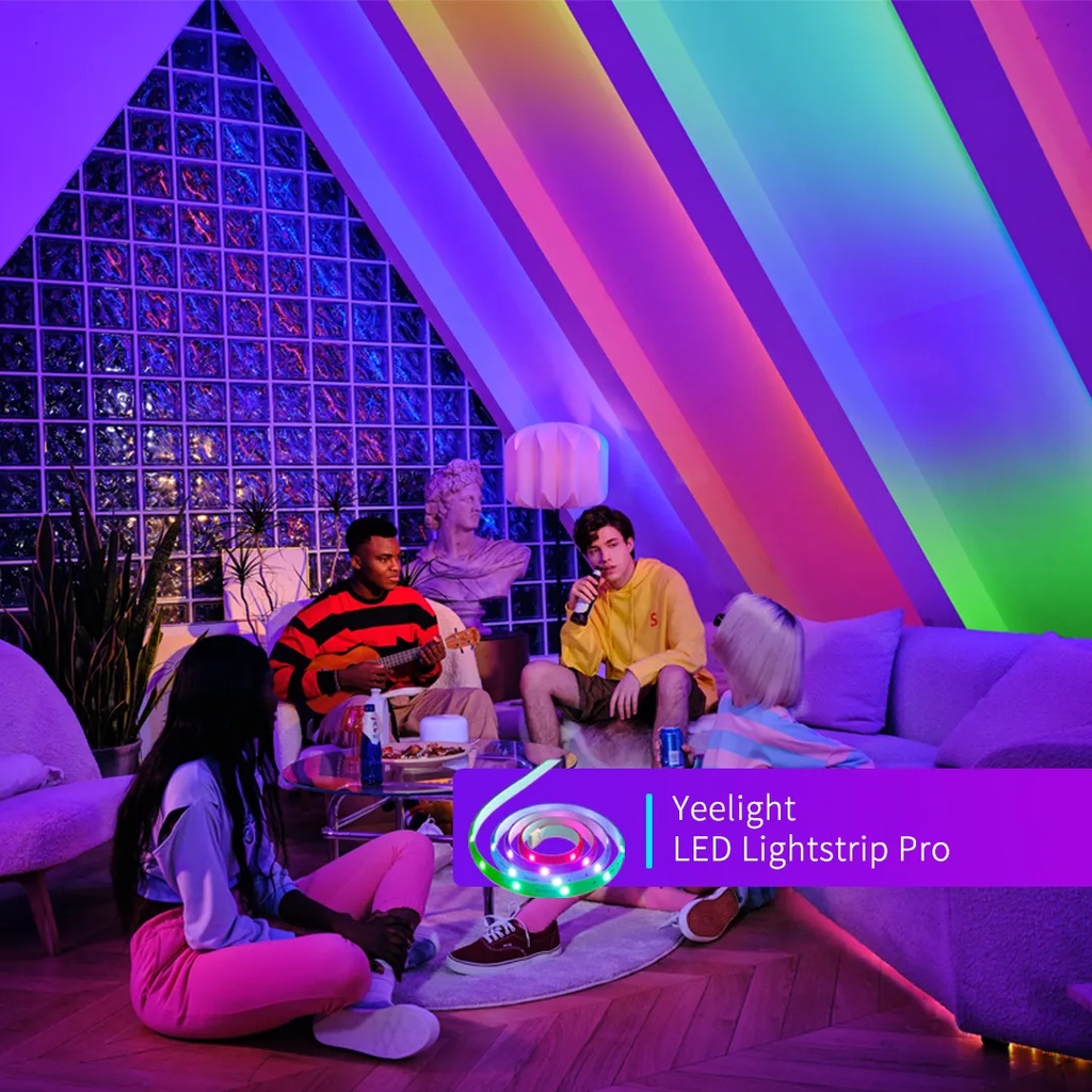 Đèn LED dây thông minh Xiaomi Yeelight Strip Pro bộ 2 mét 16 triệu màu - hỗ trợ Apple HomeKit, Google, Mi Home