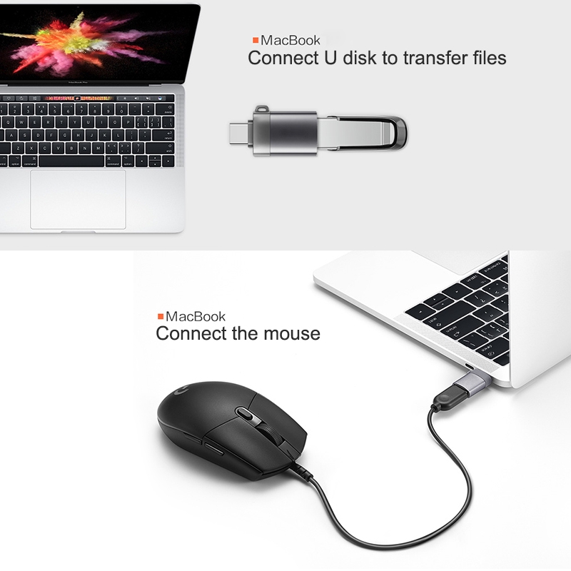 Đầu chuyển đổi OTG TBTIC Type-C/USB Type C cho Xiaomi Huawei Samsung S9