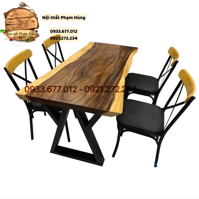 Bàn Tròn Me Tây Nguyên Khối rộng 45*50