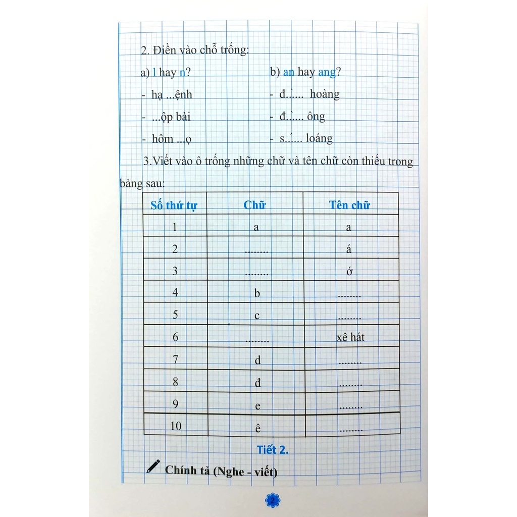 Sách Vở Thực Hành Chính Tả Lớp 3 - Tập 1