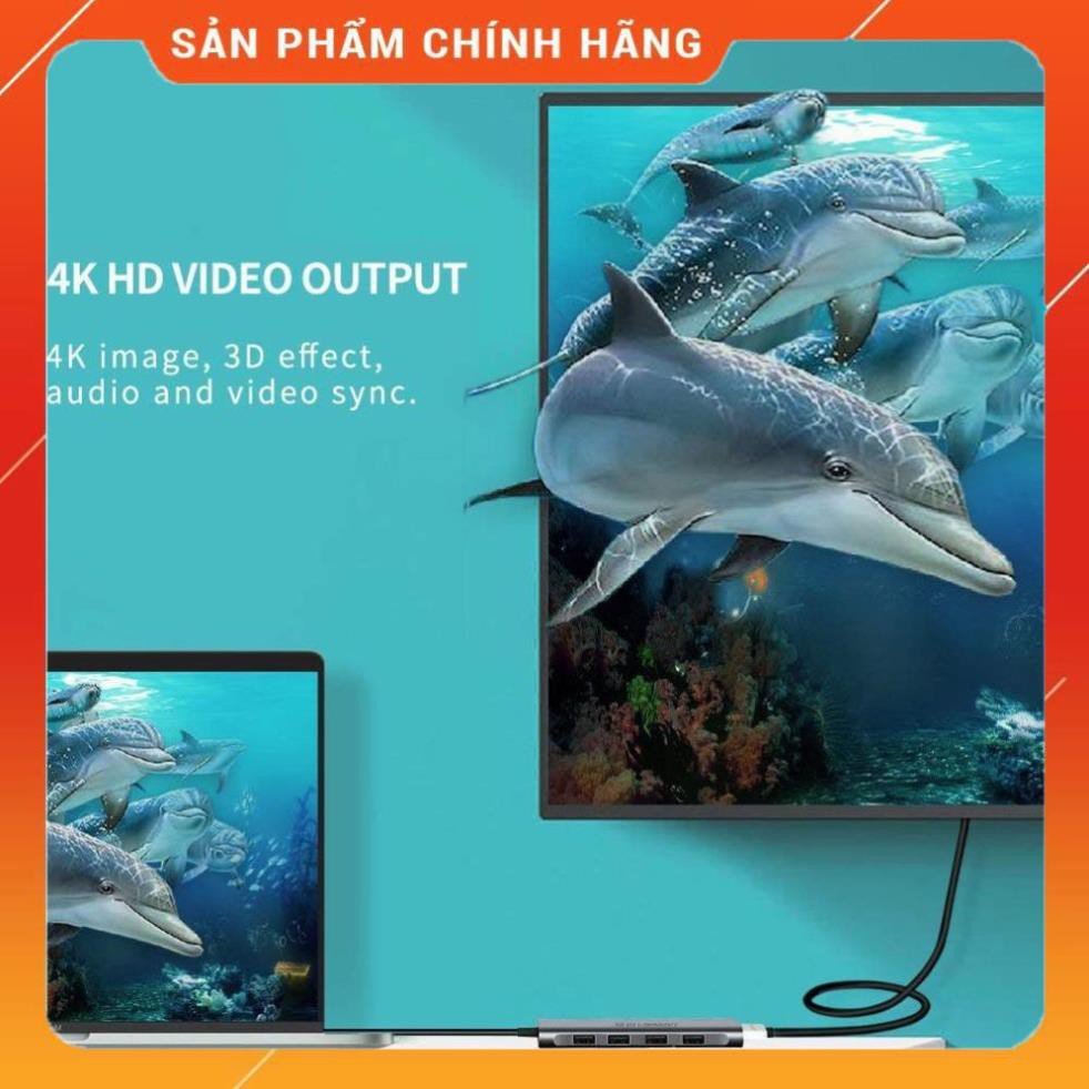 [CHÍNH HÃNG] Ugreen 50209 - Cáp USB Type C sang HDMI / Hub USB 3.0 chính hãng bảo hành 18 tháng