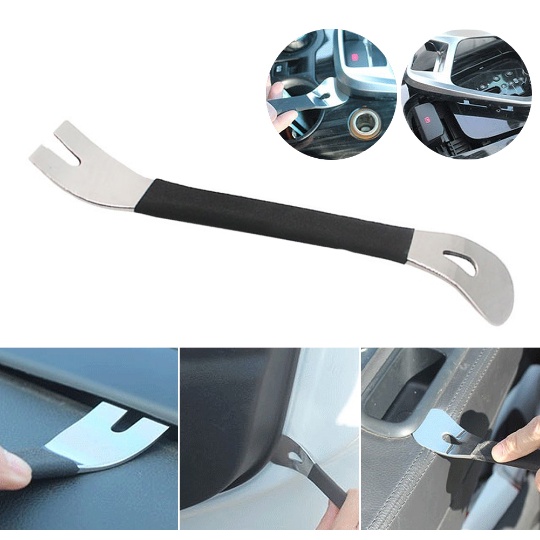 Dụng Cụ Tháo Bảng Điều Khiển Âm Thanh Hai Đầu Bằng Thép Không Gỉ Bền Cho Bảng Điều Khiển Âm Thanh Cửa Xe Hơi
