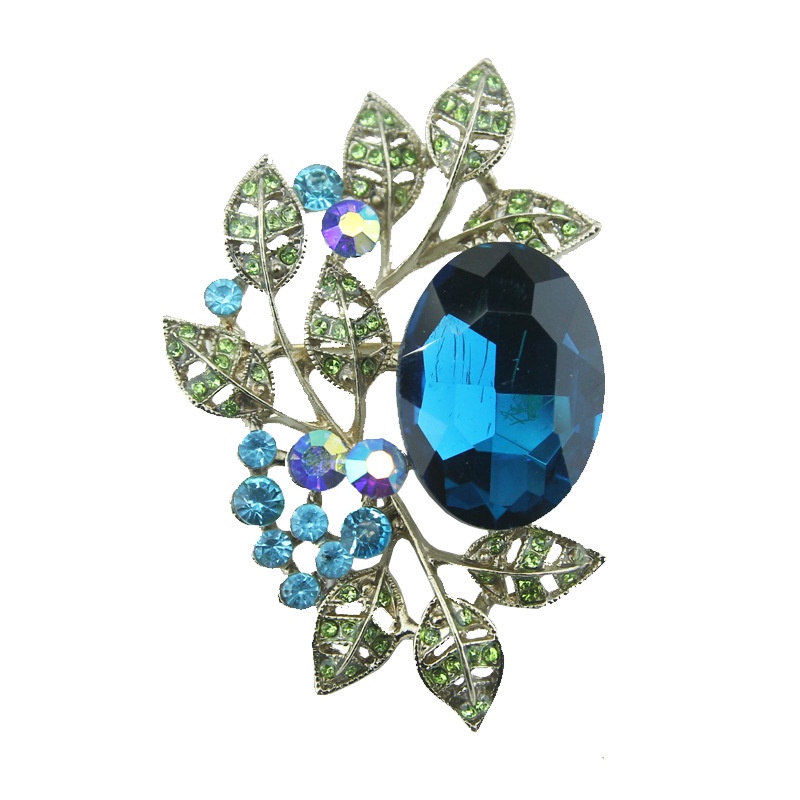 Trâm Cài Áo Hình Lá Ô Liu Phong Cách Vintage Thanh Lịch Sáng Tạo