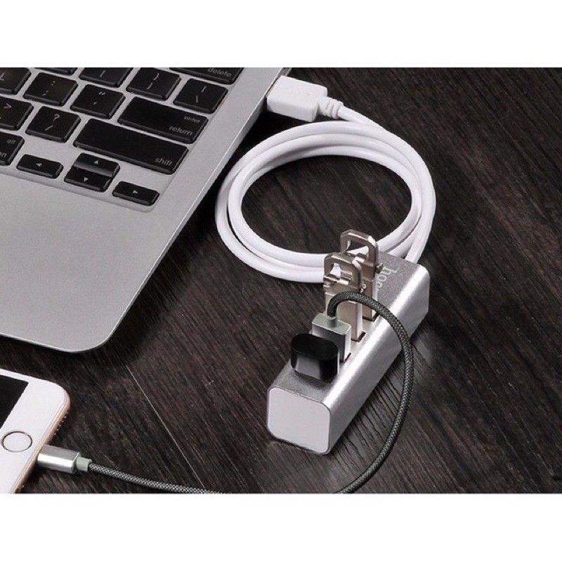 ✔️FREESHIP ✔Chính Hãng✔Bộ Hub USB 4 cổng USB-2.0 Hoco HB1- cho laptop-PC,Máy tính Window,Linux-Bảo hành 12 tháng-Nowship