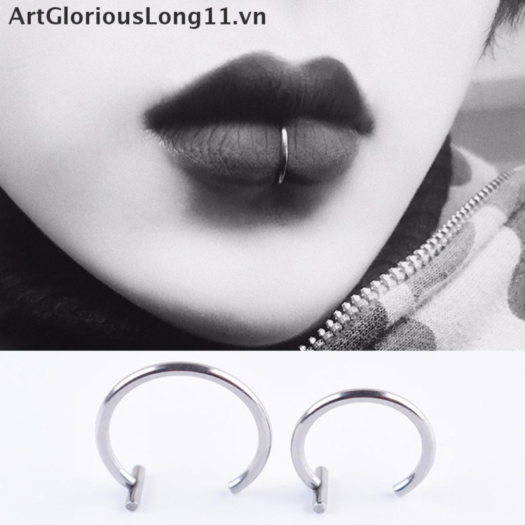 [ArtGloriousLong11] Khuyên Xỏ Mũi / Môi / Tai Giả Xỏ Cơ Thể Dành Cho Nữ