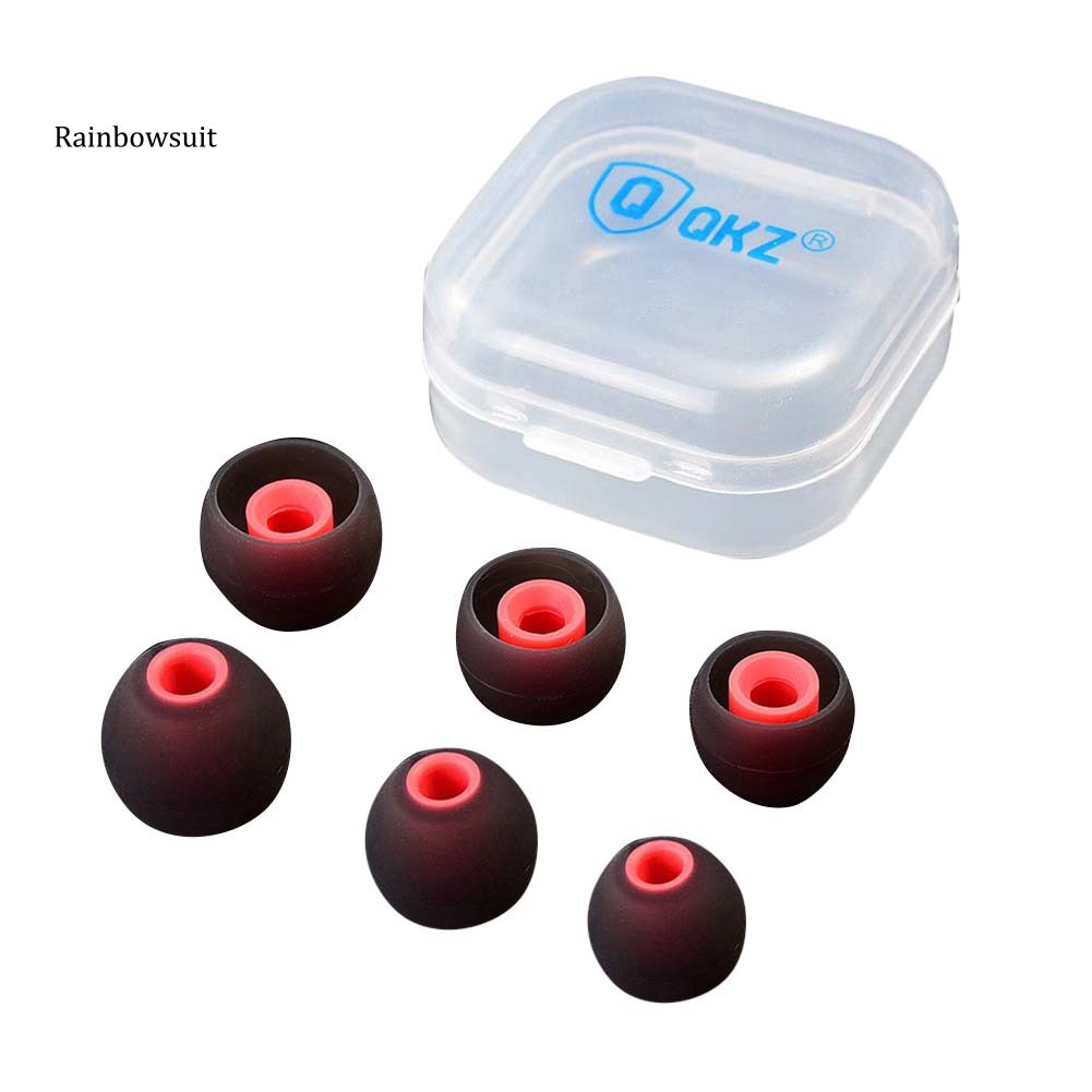 Set 6 cặp nút tai nghe thay thế bằng silicon chất lượng cao an toàn tiện dụng
