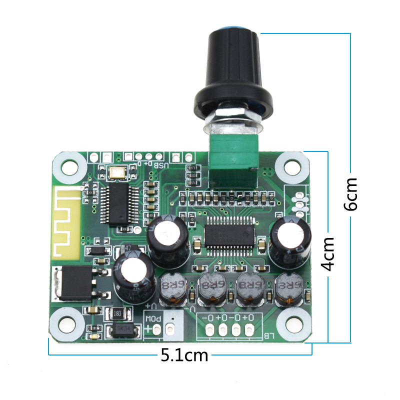 Bảng Mạch Khuếch Đại Công Suất Kỹ Thuật Số Tpa3110 PBTL 5.0 8-26V 30W+30W Chuyên Dụng Cho Loa USB 2x15W