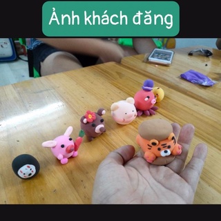 Đất sét nhật tự khô set 12 gói đủ màu