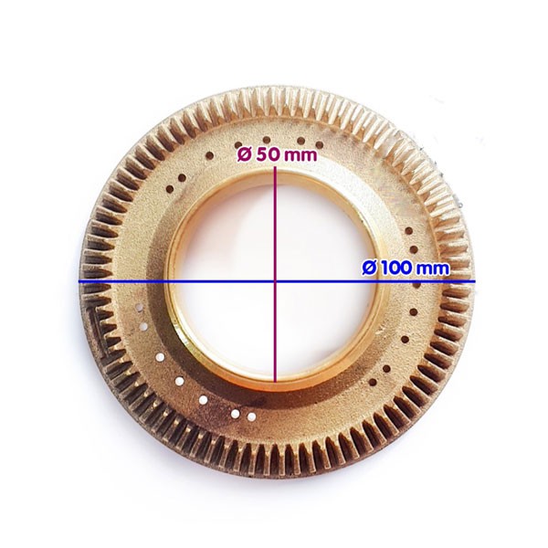 Mâm chia lửa bếp ga, đầu đốt, sen đồng bếp Rinnai RV-615SLIM, RV-715SLIM