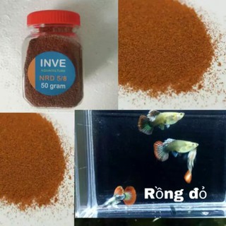 50g Thức Ăn Cá Cám Thái Inve 5/8 Cho Cá Beta, Guppy, Vàng
