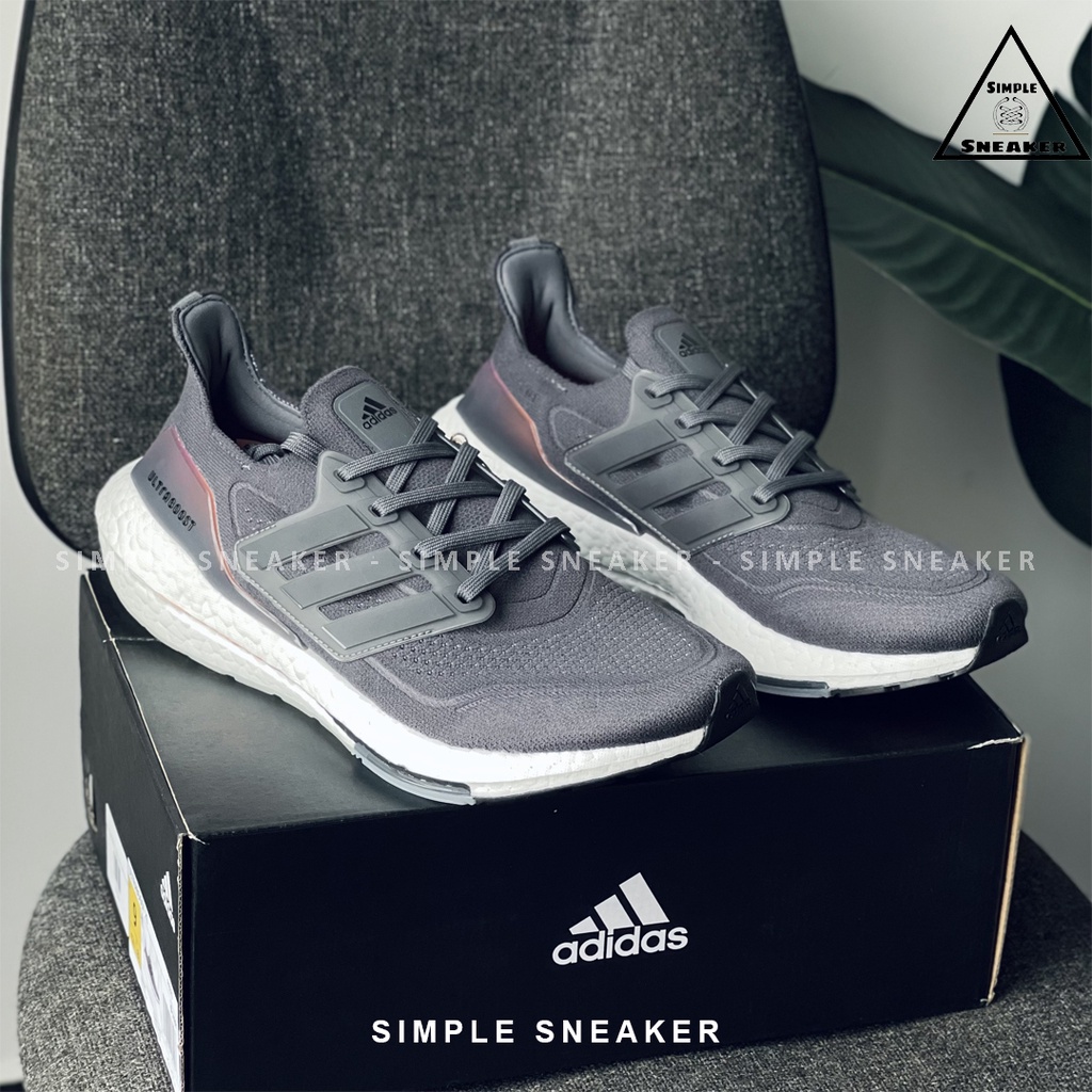 Giày Adidas Ultraboost 21 Screaming Orange Chính Hãng💙SIMPLE SNEAKER💙Giày Chạy Bộ Ultra Boost 21 Màu Đen Thể Thao Nam Nữ