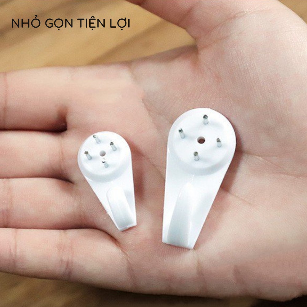 Móc treo tường đóng đinh treo khung ảnh móc chìa khóa mũ nón chìa khóa đồ gia dụng trong nhà bằng nhựa mini Zozon