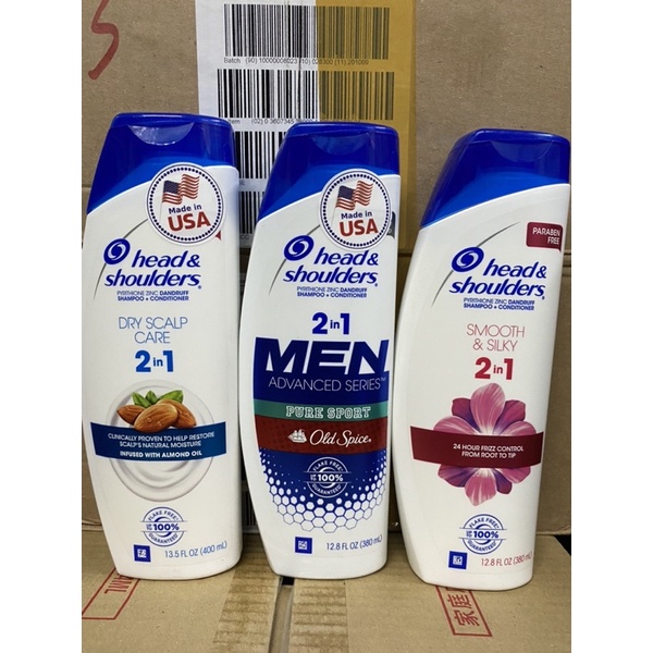 [ Chính Hãng ] Dầu Gội &amp; Xả Head &amp; Shoulders 2in1 380ml/400ml Hàng Mỹ