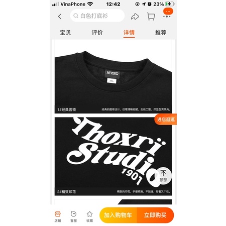 Áo sweater nelly heybig sale (có sẵn) thoxri studio