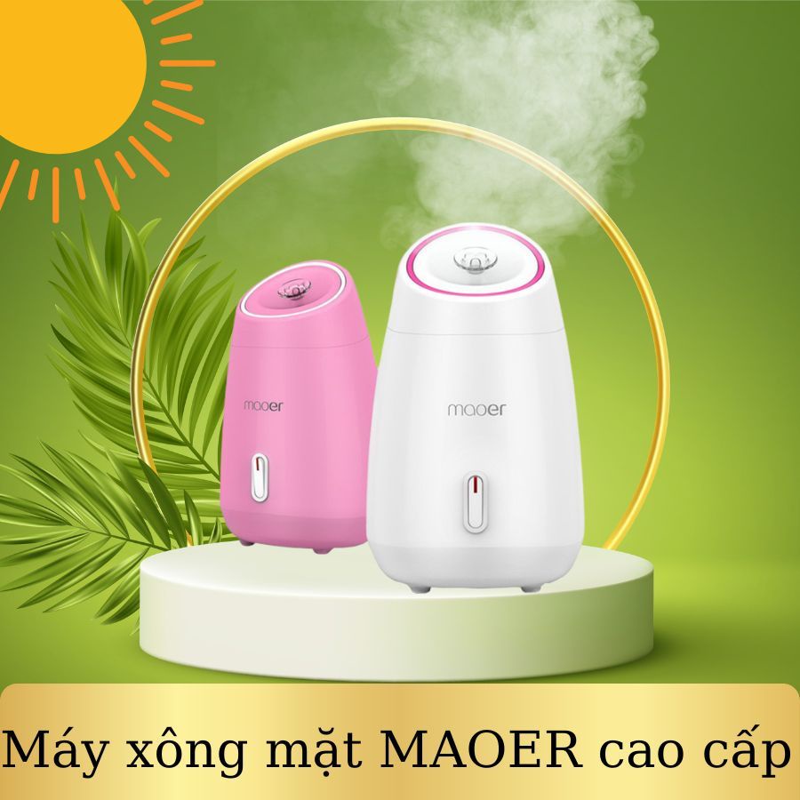 Máy Xông Mặt Thảo Dược Đa Năng Maoer Xông Mặt Mũi Họng Thải Độc Tố Ngừa Vi Khuẩn Cấp Ẩm Hỗ Trợ Da Mịn Màng Căng Bóng