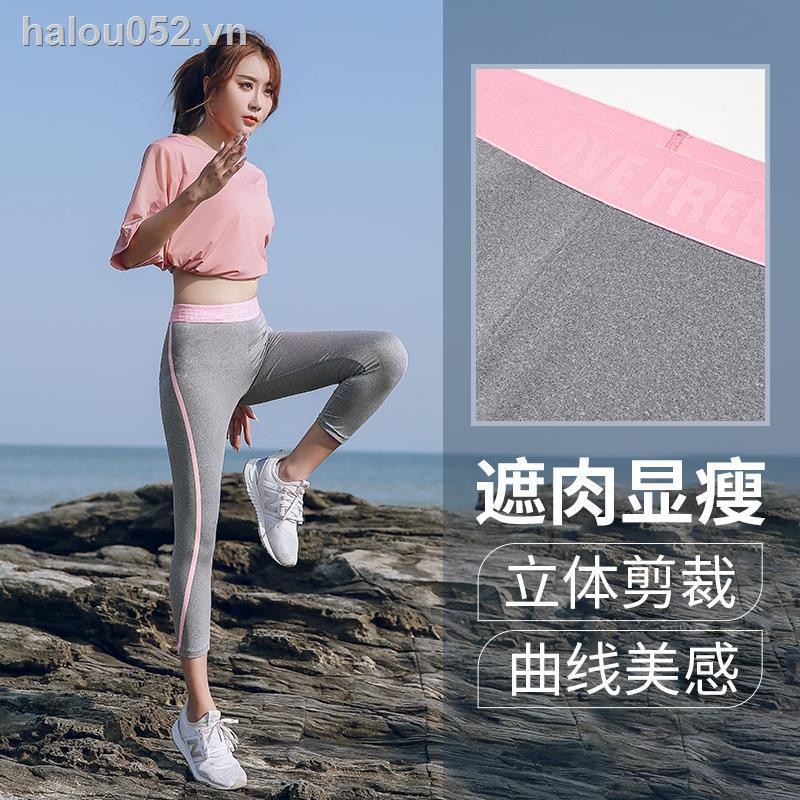 ✿Ready stock✿  Large size yoga clothes gym sportswear suits women s morning jogger running clothes summer quick-drying clothes loose fat MM200 kg