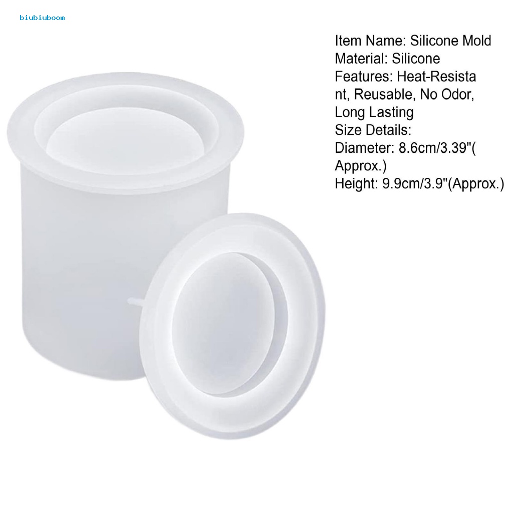 Khuôn Silicone Làm Lọ Nến Hình Trụ Đa Năng Tiện Dụng
