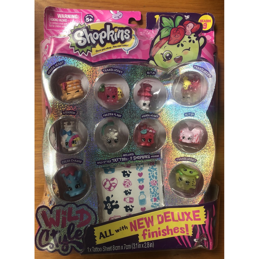 Bộ Đồ Chơi Nổi Loạn Shopkins Season 9 Wild Style 12 pack (Mỹ)