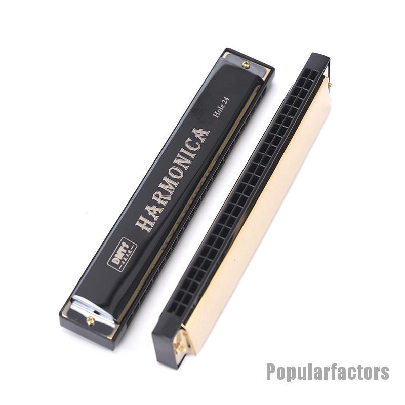 Kèn harmonica tremolo 24 lỗ 2 màu tự chọn