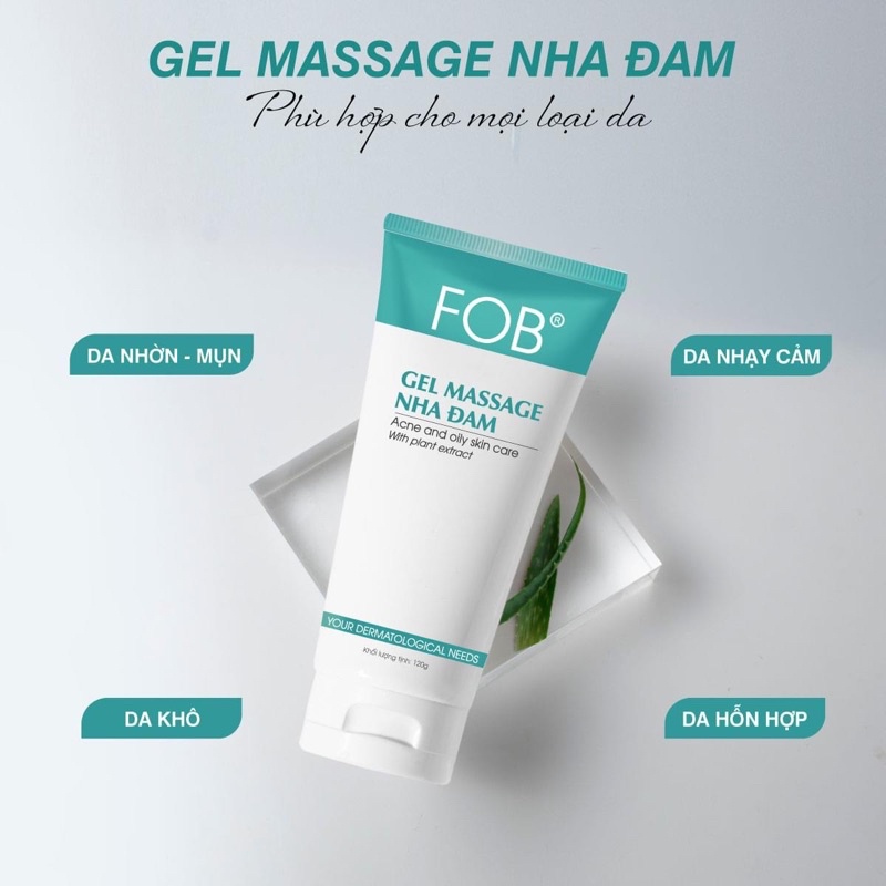 👩🏻‍⚕️ Mẫu mới 2022 Sữa rửa mặt FOB Gel Massage Nha Đam