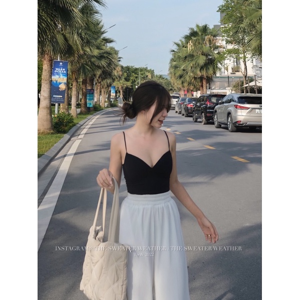 Áo bra thun tăm quai mảnh Aobra1254/P7