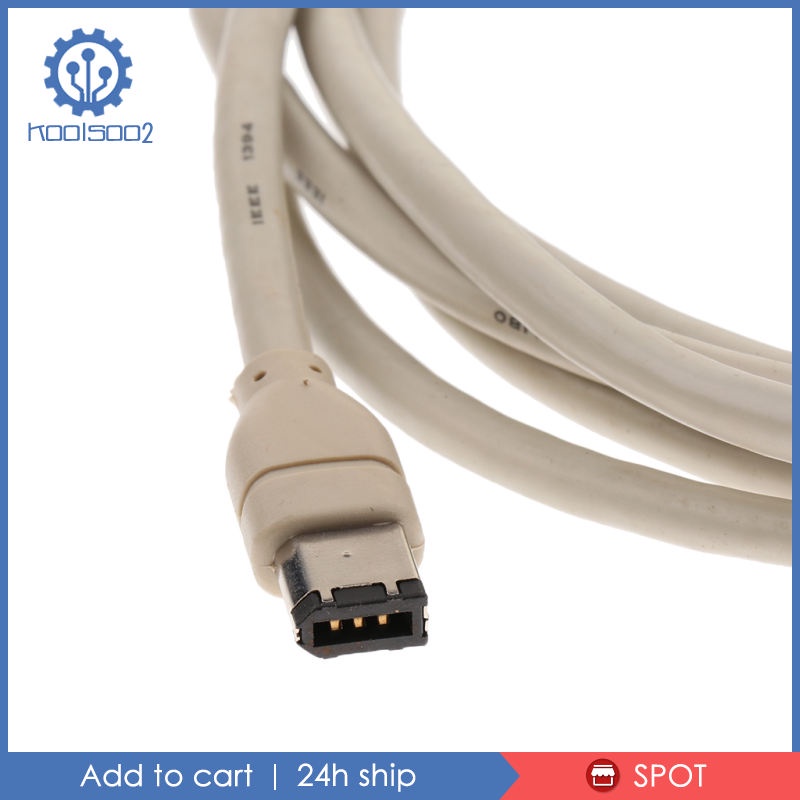Cáp Lửa Koolsoo2 1394 6 Pin Sang 6Pin DV-OUT Máy Quay 3Meter Màu Xám