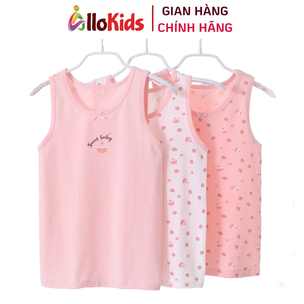 8 - 42kg Set 3 áo sát nách, ba lỗ bé gái hàng hãng Mamdadkids #00123