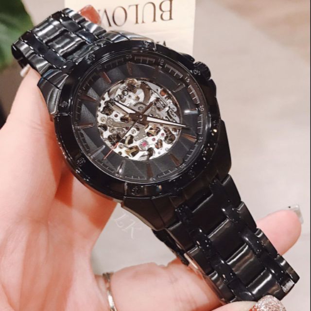Đồng hồ nam Automatic Bulova 98A147 lộ cơ cực đẹp