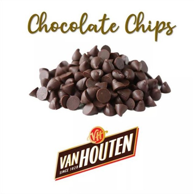 Socola chip hạt to Vanhouten ( Malaysia) nguyên chất - Túi 100g || 200g || 500g || 1kg