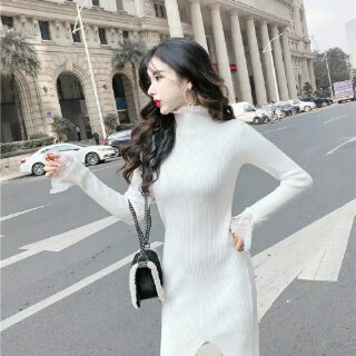 Đầm len Quảng Châu siêu xinh