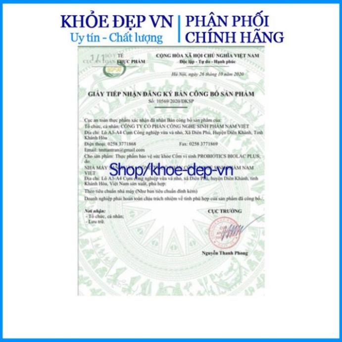 Men tiêu hóa Biolac Plus tăng cường hệ tiêu hóa , giảm đau bụng đầy hơi