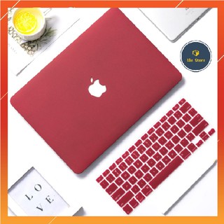 [ TẶNG MIẾNG DÁN MÀN HÌNH VÀ  NÚT CHỐNG BỤI ] Ốp MacBook & Phủ Phím MacBook Màu Đỏ Full Đời Máy
