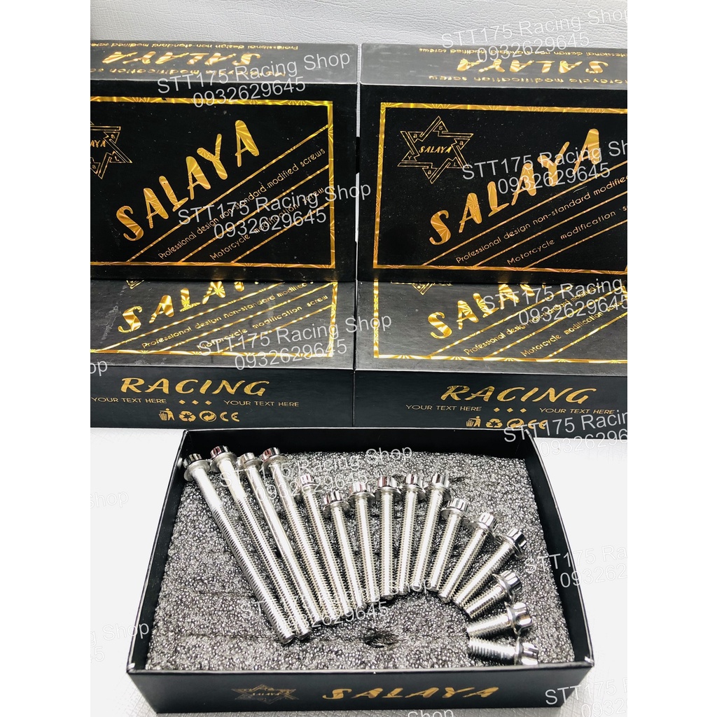 Bộ Ốc Lốc Máy Salaya Inox 304 dành cho nhiều loại xe