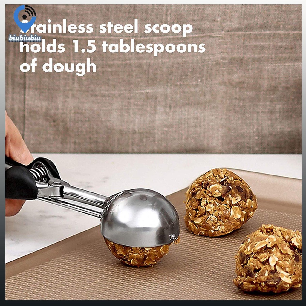 【Hàng sẵn sàng】【cod】Good Grips Cookie Factory Medium Cookie Scoop Stainless Steel Ice Cream Scoop