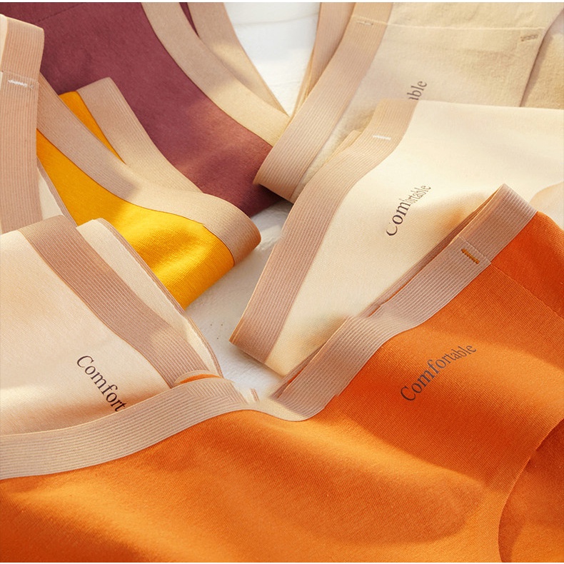 Quần lót nữ cotton trơn thoáng khí BRALUNE , quần chíp nữ kháng khuẩn nhiều màu mã 117