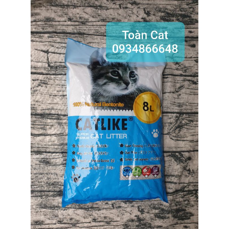 Cát vệ sinh cho mèo Cat Like 8l - Tải 6 túi