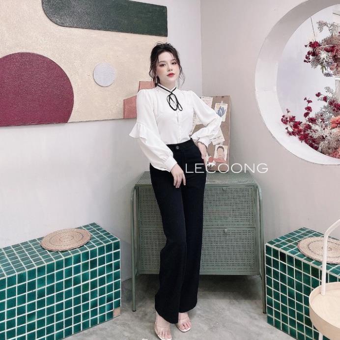 Quần Ống Suông Chất Liệu Mango Hàn Mix Nhiều Phong Cách Quần Tây Nữ_LeRin Q03