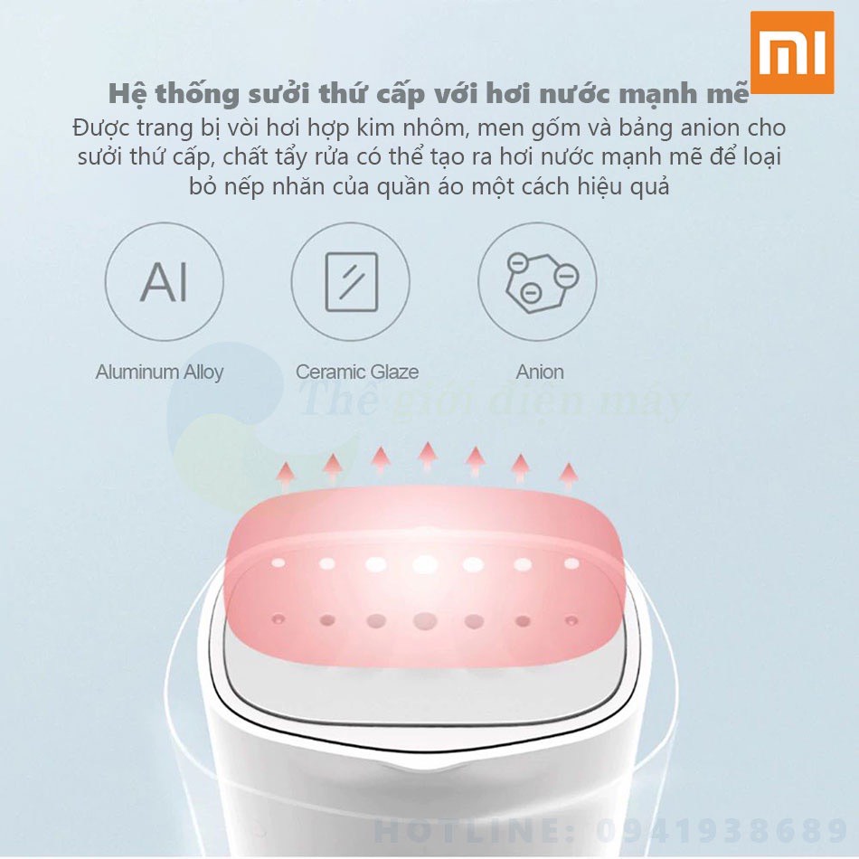 [SẴN HÀNG] Bàn ủi/Bàn là hơi nước CẦM TAY Xiaomi Zanjia GT-306 LW/Mijia MJGTJ01LF