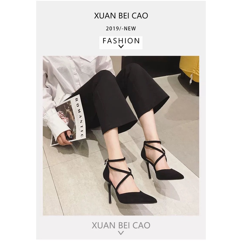 Giày Cao Gót Mũi Nhọn Quyến Rũ Cho Nữ 2021