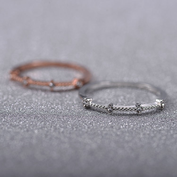 Set 4 Nhẫn Đeo Tay Kiểu Dáng Đơn Giản Phong Cách Hàn Quốc Dành Cho Nữ