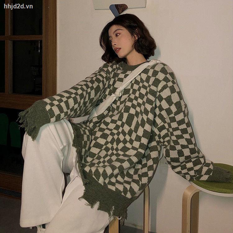 Áo len cổ tròn họa tiết kẻ sọc phối tua rua phong cách Hàn Quốc thời trang thu đông mới cho nữ | BigBuy360 - bigbuy360.vn