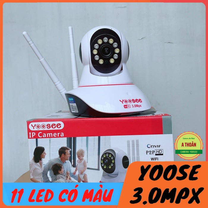 Camera IP Yoosee 3.0Mpx Kèm Thẻ 32GB Chất Lượng Tuyệt Đối-1296P Hình Ảnh Cực Rõ Nét Ngày Và Đêm