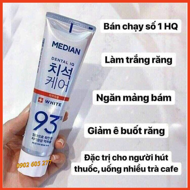 [Hàng chính hãng] Kem Đánh Răng Giảm Ê Buốt Răng Median Dental IQ 93% Toothpaste 120g