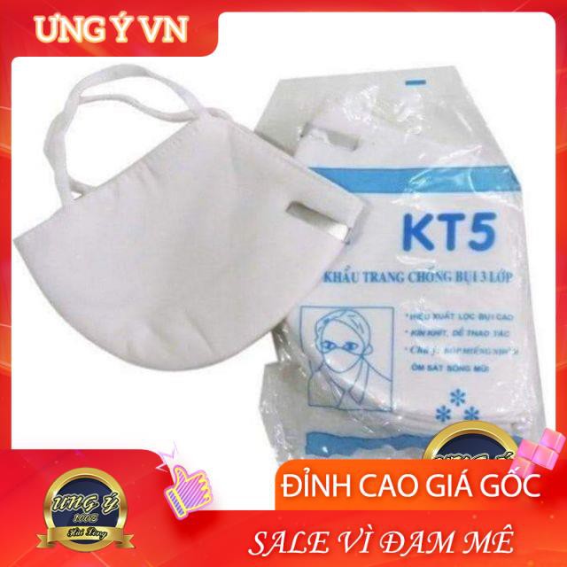 Khẩu Trang Vải Chống Bụi 3 Lớp KT5