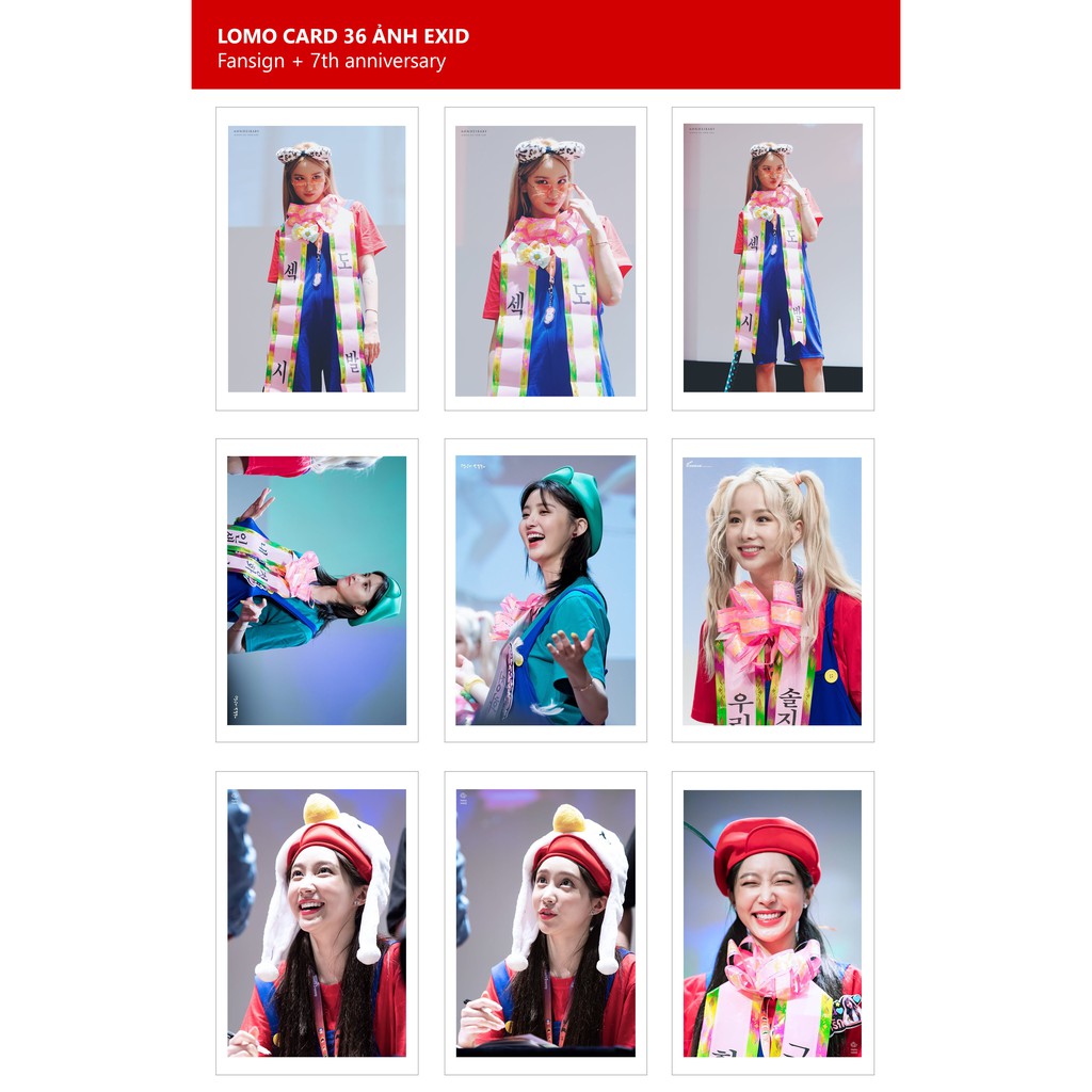 Lomo Card Ảnh EXID - Fansign + 7th anniversary ( 36 ảnh)